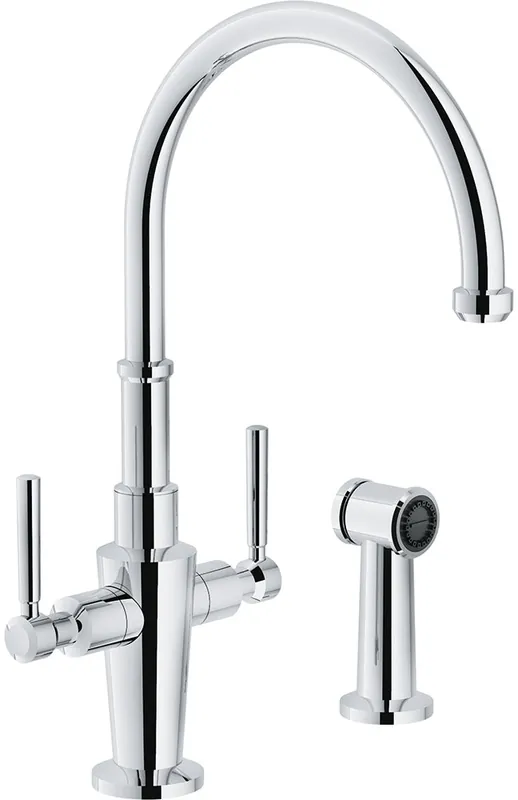 Franke FFS5200 Kitchen Faucet Absinthe Mixer 2 Lever Polished Chrome 1.75 Gallons per Minute