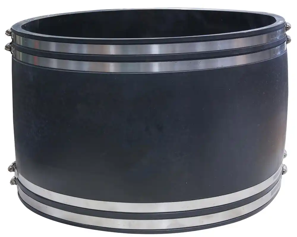 Fernco 1002-2121 Clay x Cast Iron and Plastic Flexible Coupling