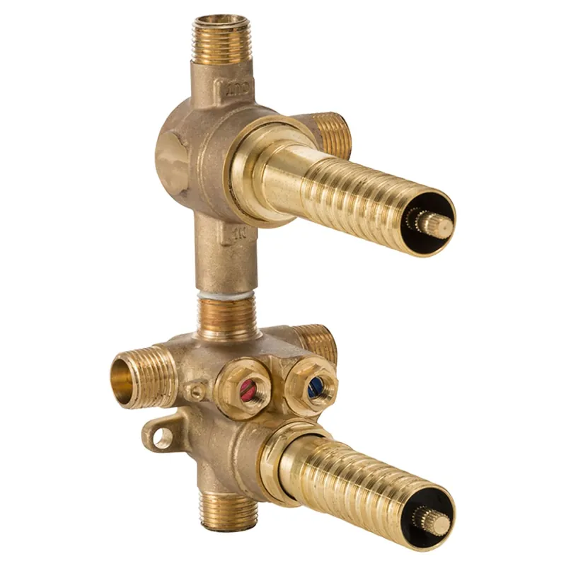 DXV D35005522S.191 2-Handle Thermostatic Rough Valve with 2-Way Diverter Shared Functions