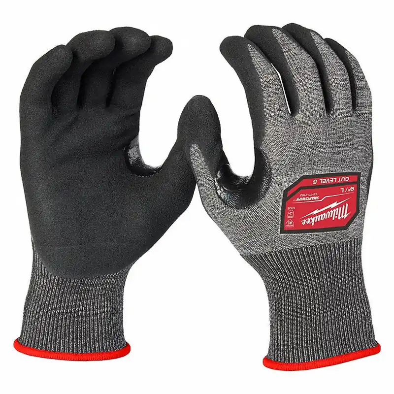 Milwaukee Tool 48-73-7152 Gloves High Dexterity Nitrile Cut Level 5 Large