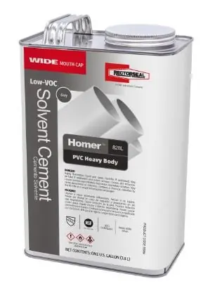 Rectorseal 55964 Homer 828L 1 gal Regular Set Plastic Grey Pipe Cement