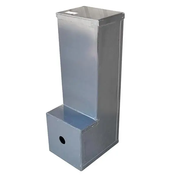 General Plastics P1286 12 In x 18 In x 96 In Elbow Plenum With 8 In Extension and Cap
