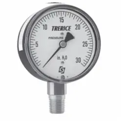 Trerice 760B-25-02-L-T-675 Specialty Low Pressure Gauge