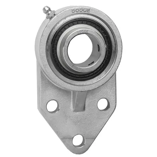 Dodge FB-SCEZ-104S-SH Flange-Mount Ball Bearing Unit - 1-1/4 in Bore - 3-Bolt Bracket Mount