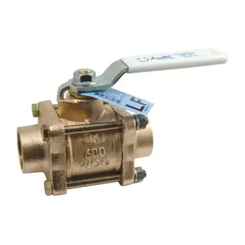 Apollo Valves 82LF20401 82LF-200 Series Ball Valve 3/4 in. Bronze Full Port Solder 600#