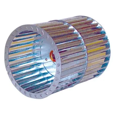 Mars 41127 Blower Wheel Double Inlet 6.25x7.00 Inch Counterclockwise 1/2 Inch Galvanized Steel 1000 RPM