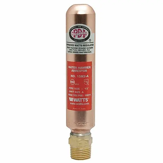 Watts Regulator LF15M2-12 Hammer Arrestor Water 1/2 Inch NPT 0750160