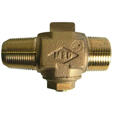 AY McDonald 73121-12 Corporation Stop Plug Style Lead Free Brass 1/2 x 3/4 Inch CC x Male