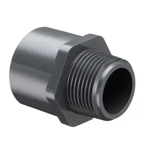 Spears 436-010G 1 PVC Male Adapter MPTXSOC SCH40 Gray