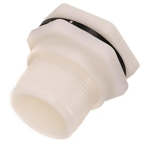 Hayward BFA3007TES 3/4 PP Bulkhead Fitting w/EPDM Gasket (Thread x Thread) Replacement MPN