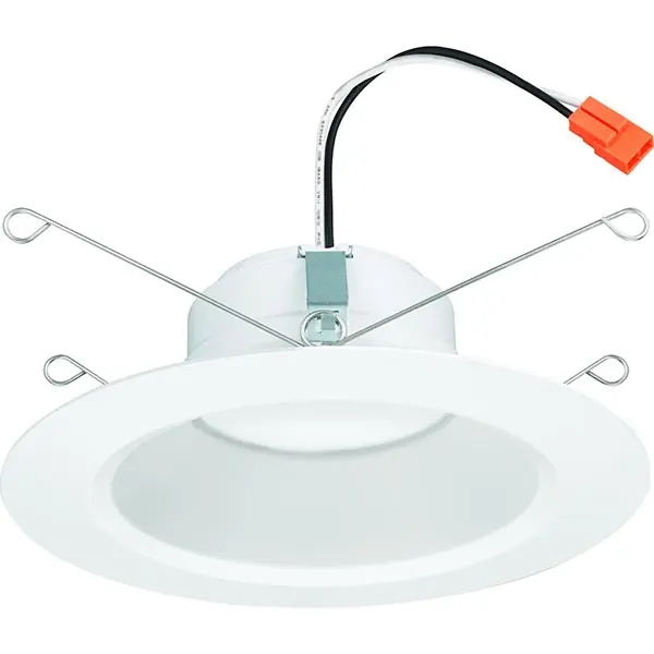 Acuity Brands 65BEMWSWW590CRIM6 Juno 6 Juno E Series Baffle Retrofit Downlight, 5CCT Switchable (27K, 30K, 35K, 40K, 50K), 90+ CRI