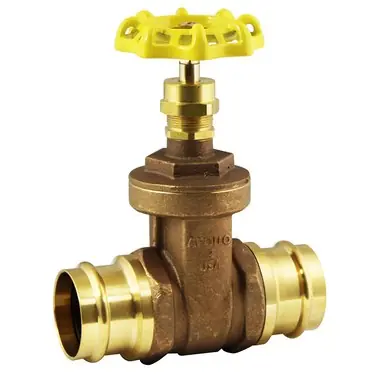 Apollo 30LF-036-01-PR Gate Valve 102T-PRLF Lead Free Bronze 1-1/4 Inch Press Threaded Bonnet Non-Rising Stem