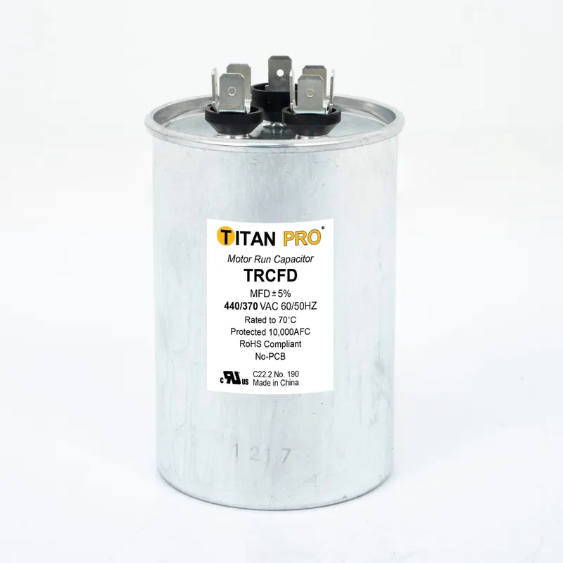 Diversitech TRCFD6010 Run Capacitor 60/10 MFD 440/370V Dual Round Titan Pro