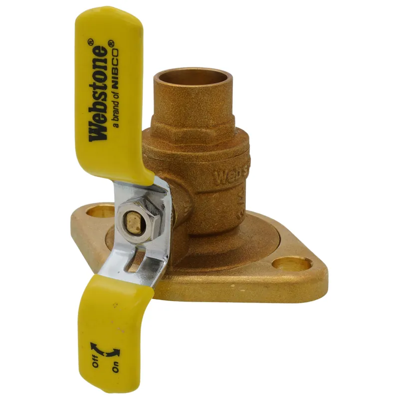Webstone 51403 3/4 Sweat Uni-Flange Isolator Ball Valve w/ Detachable Rotating Flange