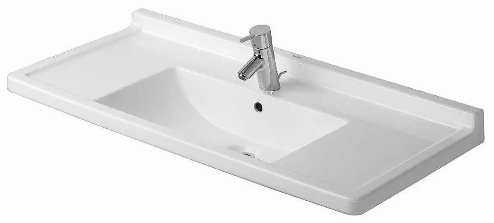 Duravit 0304100000 Starck 3 41-3/8 x 19-1/8 in. Rectangular Dual Mount Bathroom Sink