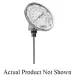 Trerice B8360204 Bi-Metal Thermometer, 3 in Dial, 1/2 in NPT Connection, 2-1/2 in Stem Length, 0 to 200 deg F