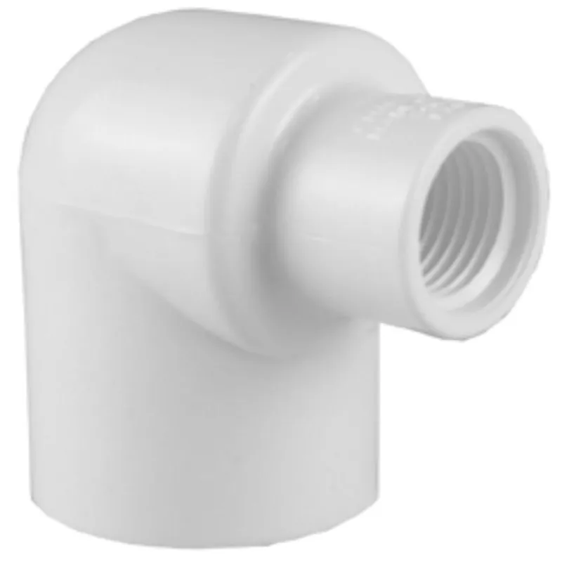 Charlotte Pipe PVC023012600 Plastic Elbow 90 Degree 3/4 x 1/2 Schedule 40