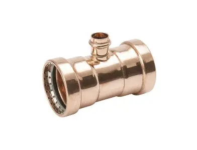 Mueller PF40127 Streamline PRS Large Reducing Tee, 2-1/2 x 2-1/2 x 1 in