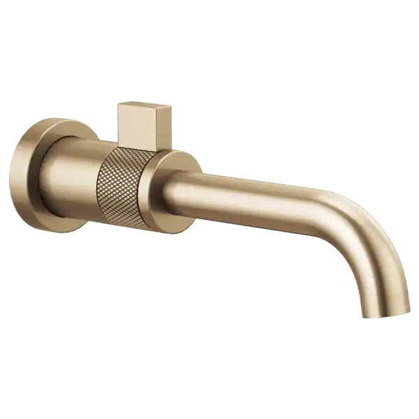 Brizo T65735LF-GL Litze® Single Handle Wall Mount Bathroom Sink Faucet in Luxe Gold