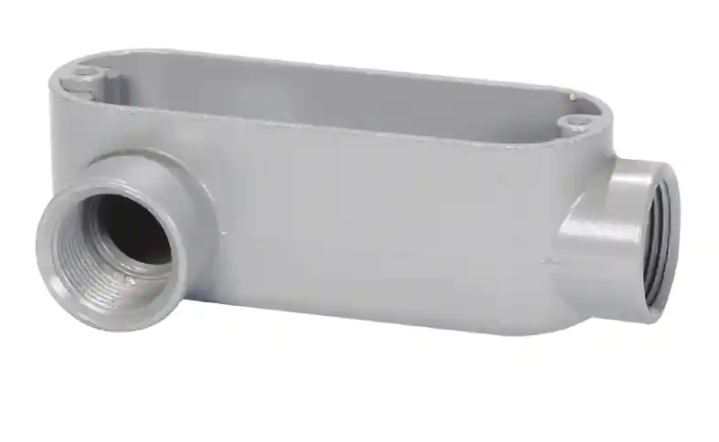 Steel Electric Products LR3A 1 Inch Die-Cast Copper Free Aluminum 90 Degrees Hub Type LR Conduit Body