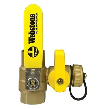 Webstone 54614 1 Sweat x IPS Pro-Pal Full Port Ball Valve w/ Hose Drain