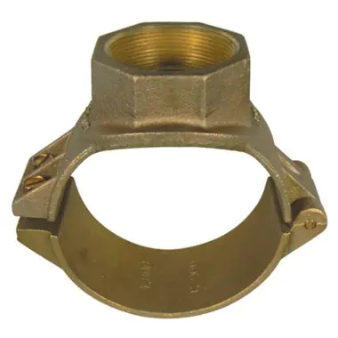 AY McDonald 3895-6X1CC Service Saddle Hinged 6 x 1 Inch CC 6.90 Inch OD Brass 4168-046 AWWA
