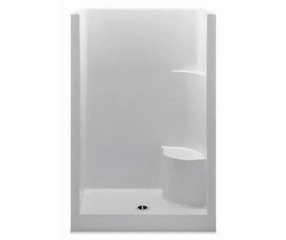 Aquatic 1483OSMR-WH Everyday 34-3/4 x 48 x 76 in. Alcove Shower Unit in White