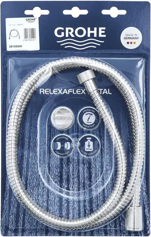 Grohe 28105000 Shower Hose 59 Inch G 1/2 x G 1/2 Inch