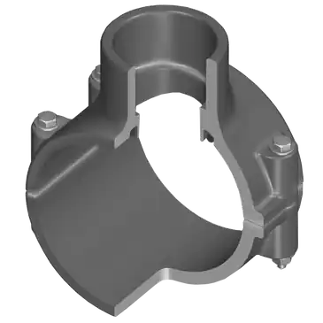 Spears 866S-532 6X4 PVC CLAMP SADDLE SOC EPDM SS BOLT