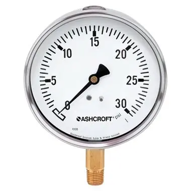 Ashcroft 631008AL02B100 Pressure Gauge 0 To 100 PSI
