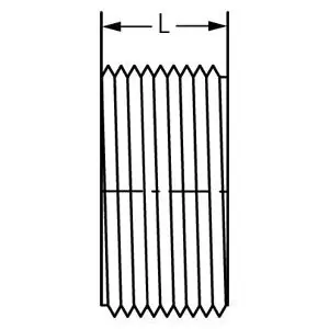 Spears P110-015 1-1/2 PVC DWV Flush C/O Plug MPT