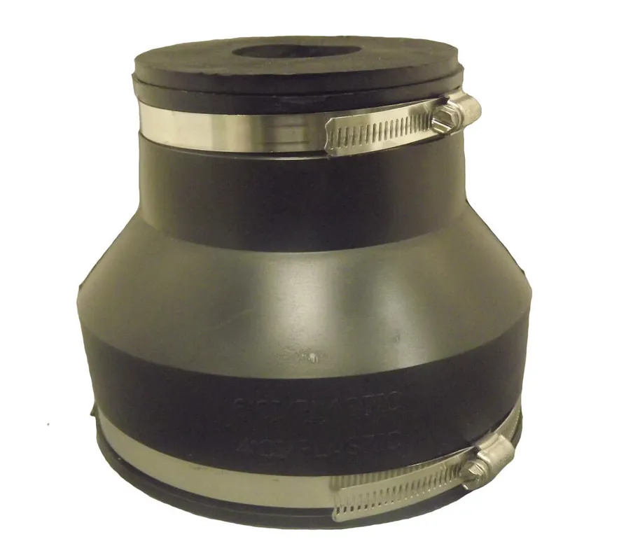 Fernco 1002-84 Coupling 8 x 4 in Clay x Cast Iron/Plastic