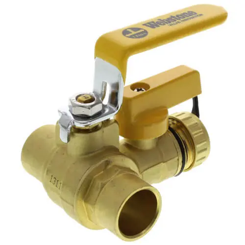 Webstone 50613W 3/4 Sweat PRO-PAL Full Port Ball Valve w/ Drain Lead Free