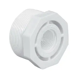 Westlake Pipe & Fittings 439-072 Lasco 1/2 x 1/4 in MNPT x FNPT end style SCH 40/STD PVC Buna-N O-Ring seal