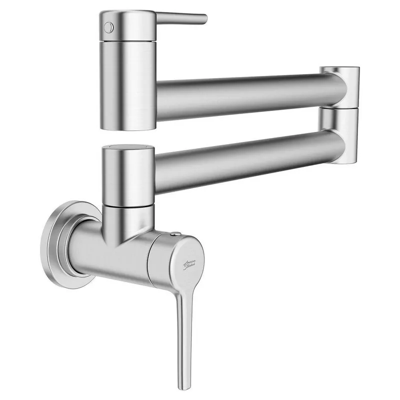 American Standard 4803900.075 Studio S Wall Mount Pot Filler Kitchen Faucet Stainless Steel