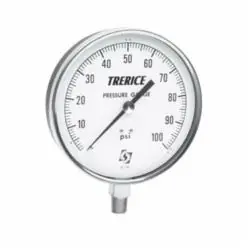 Trerice 620B4502LA30/100 620B Commercial Contractor Pressure Gauge