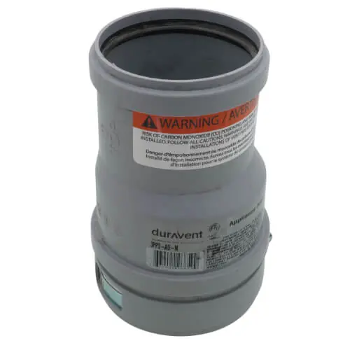 DuraVent 3PPS-AD-M 3 PolyPro Appliance Adapter for PVC Pipe