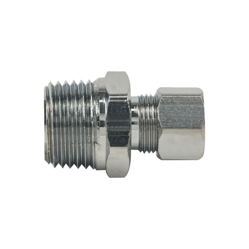 BrassCraft 68-6-8XC 3/8 in. O.D. Compression x 1/2 in. MIP No-lead Brass Compression Male Reducing Adapter Fitting in Chrome