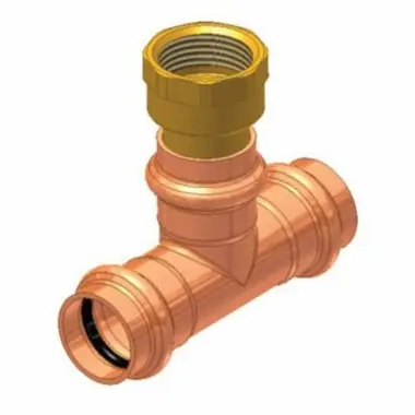 Apollo 10066589 2 x 2 x 3/4 in. Copper Press x Female Reducing Tee