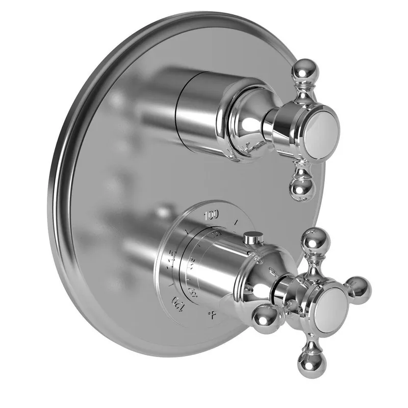 Newport Brass 3-923TR/26 Astor Two Handle Thermostatic Valve Trim in Polished Chrome