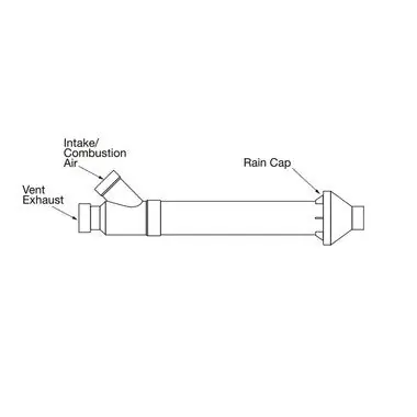 Bradford White 2394406901 Vent Kit Concentric 3 Inch for EF Series Gas Water Heater