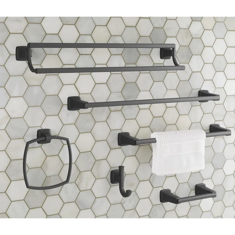 American Standard 7353018.243 Townsend® 18 Towel Bar in Matte Black