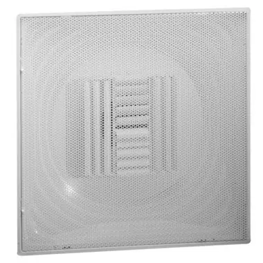 Hart & Cooley SBP-08W Supply Grille Shallow Back Perforated Adjustable White 8 Steel