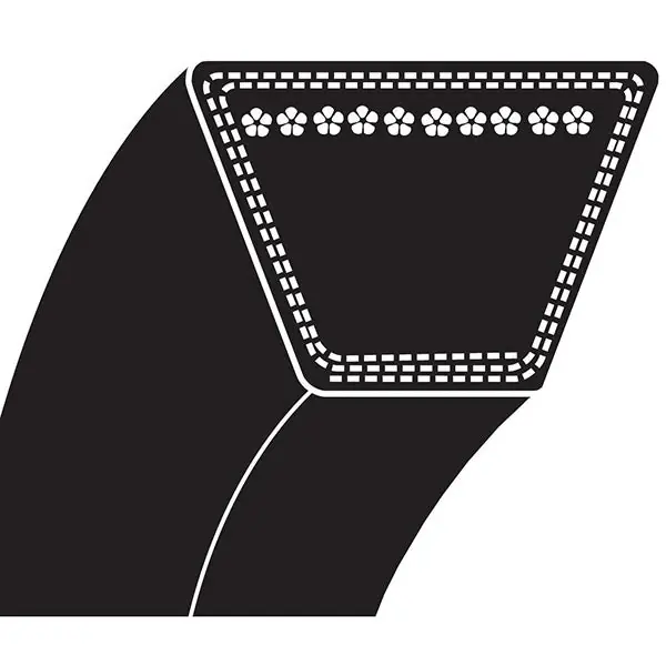 BESTORQ A21 Classical Wrapped V-Belt, 1/2 in W, 21 in L Inside/23 in L Outside Circumference