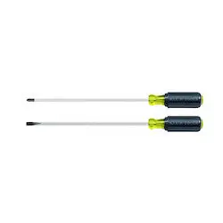 Klein Tools 85072 Screwdriver Set Long Blade Slotted and Phillips 2-Piece