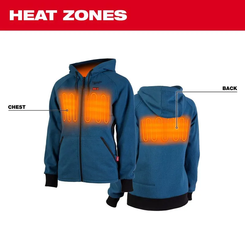 Milwaukee 336B-21M M12 Size M 12V Lithium-ion Polyester Heated Hoodie in Black