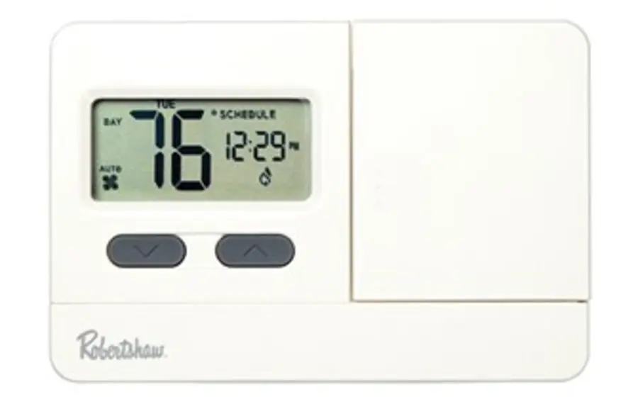 Robertshaw RS3110 Digital Thermostat 1H/1C Programmable 5+2 Day Battery Economy Series