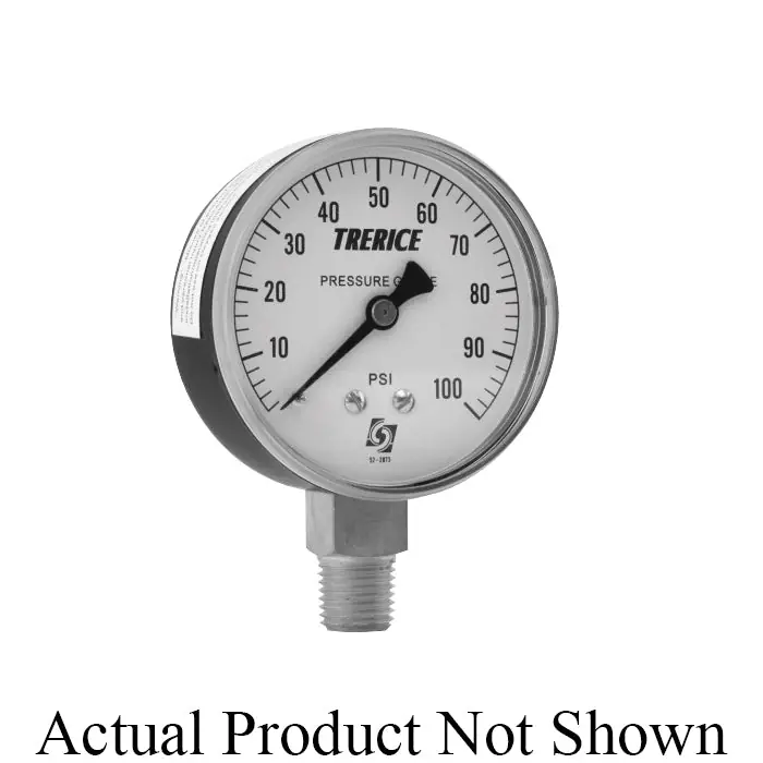 Trerice 800B1501BA15 800B Dry Utility Pressure Gauge 0 to 15 psi