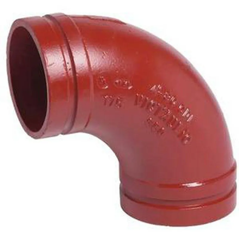 Victaulic A040013PDL Elbow 11-1/4 Degree 4 Inch Ductile Iron Grooved Cement Lined AWWA