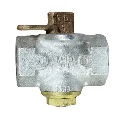 AY McDonald 560G-2 Gas Valve Plug with Lockwing 2 Inch Female NPT Zinc Coated Galvanized Iron Natural Gas or Propane